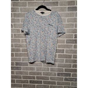 Ben Sherman Womens Floral Crew Neck Short Sleeve Casual‎ T-Shirt Size Large
